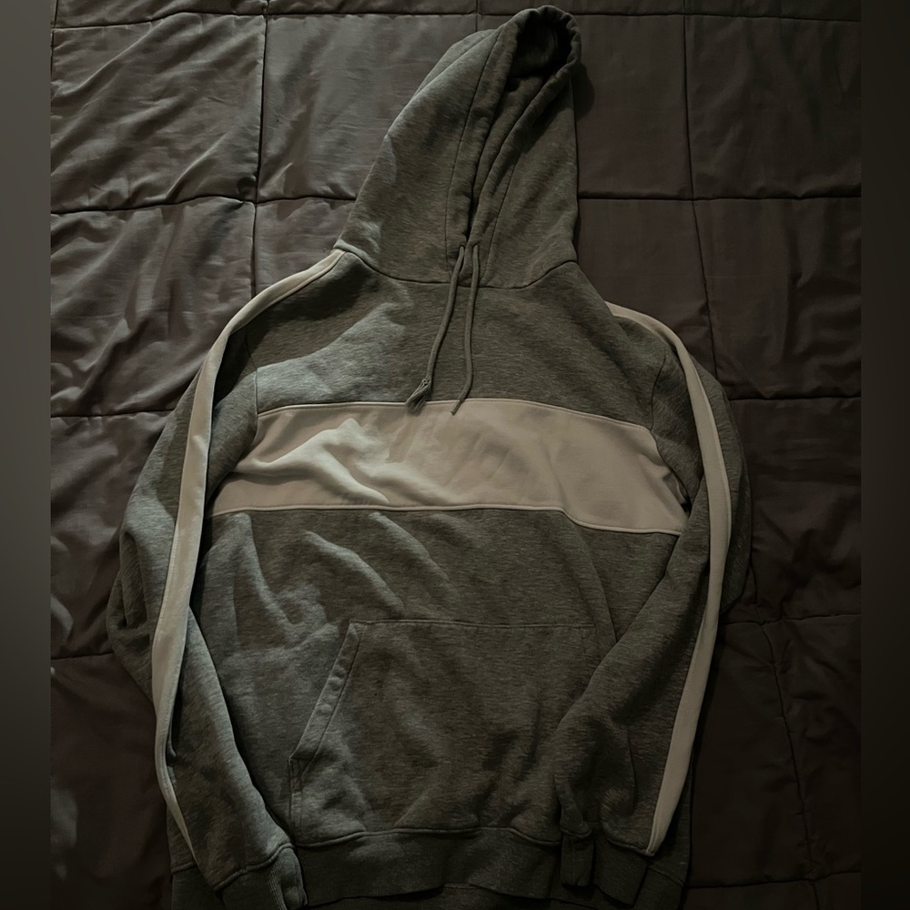 Divided H&M Grey with Stripes Hoodie
